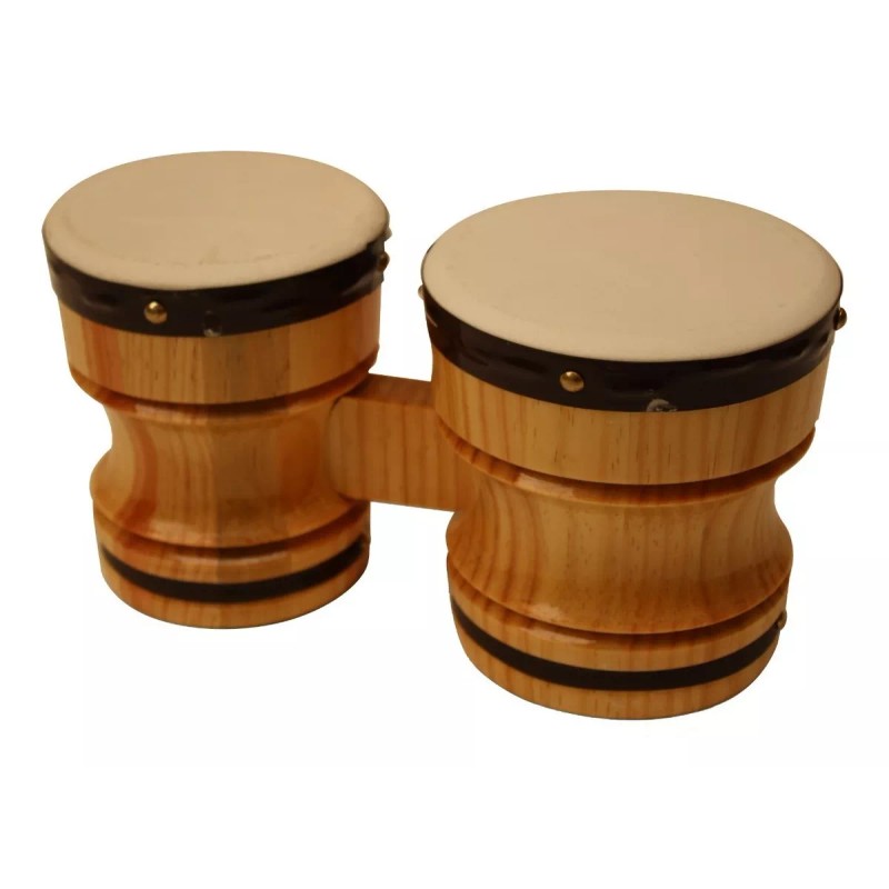 Didakta Bongo Doble De Madera Fino Chico, 24x11cm. Musical