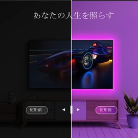 LED Tape Light RGB Dimmable Color 5m USB LED Lamp Band, RGB LED TV Backlight LED Lamp Band 4 Modes, LED Lamp Band and Music LED Lamp Band Sync, Remote Control LED Chain Included, Suitable for Home, TV, PC, Christmas..