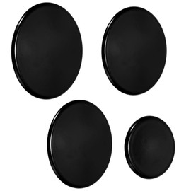 4 Pcs Gas Stove Burner Cap Set, Metal Lids Stove Burner Hob Covers Tops Replacement Parts for 4 Burner Gas Cookers SABAF & Universal Stoves
