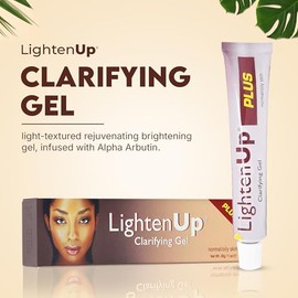 LIGHTEN UP | Gel hidratante Facial Despigmentante | Con Vitamina C, Alfa arbutina y Aceite de argan | Trata Manchas y zonas Oscuras | Textura en Gel c