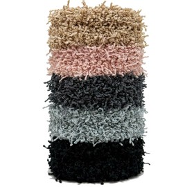 Jseng 10Packs Hair Ties - No Damage Thick Hair Elastics - Seamless Terry Elastics Bands Ponytail Holders - Hair Accessories for Thick Curly Hair - Neutral Khaki