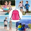 Veious Drawstring Backpack for Kids Sports Gym Bag with Shoes