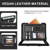 Leathario 3-Ring Portfolio Binder, Includes 5 Folder Index Dividers, 13