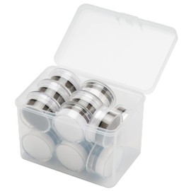 Giftop 15 PCS Small Loose Display Box Gemstone Holder Case Jewelry Show Box Container with Clear Lid for Gems, Diamond
