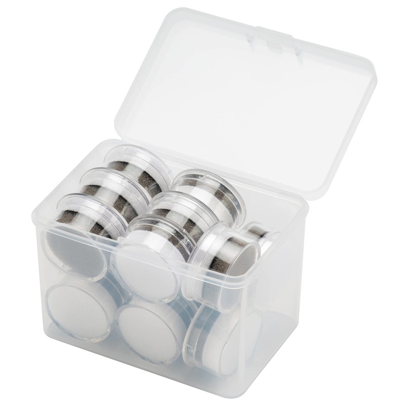 Giftop 15 PCS Small Loose Display Box Gemstone Holder Case