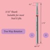 BITNBITH Inverted Tapered Cuticle Nail Drill Bit 3/32" Diamond Professional