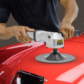 7-inch Pneumatic Air Angle Sander Handy Air Grinder Adjustable Speed 4500RPM Lightweight Portable Polishing Machine Tools for Auto Repair Shop Home Surface Treatment Floors Cars Ships Motorcycles