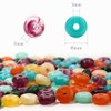 FIRAZIO 100pcs Chunky Beads Bulk 18mm Acrylic Abacus Resin Bead