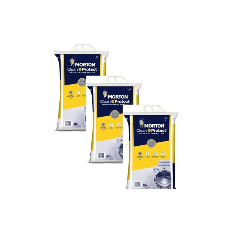 MYNERK Morton Clean and Protect Water Softener Salt Pellets, 40