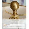 Sphere Finial Antique Brass 1.75" h