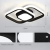 JDONG LED Ceiling Light 24 W Black Ceiling Light 4000