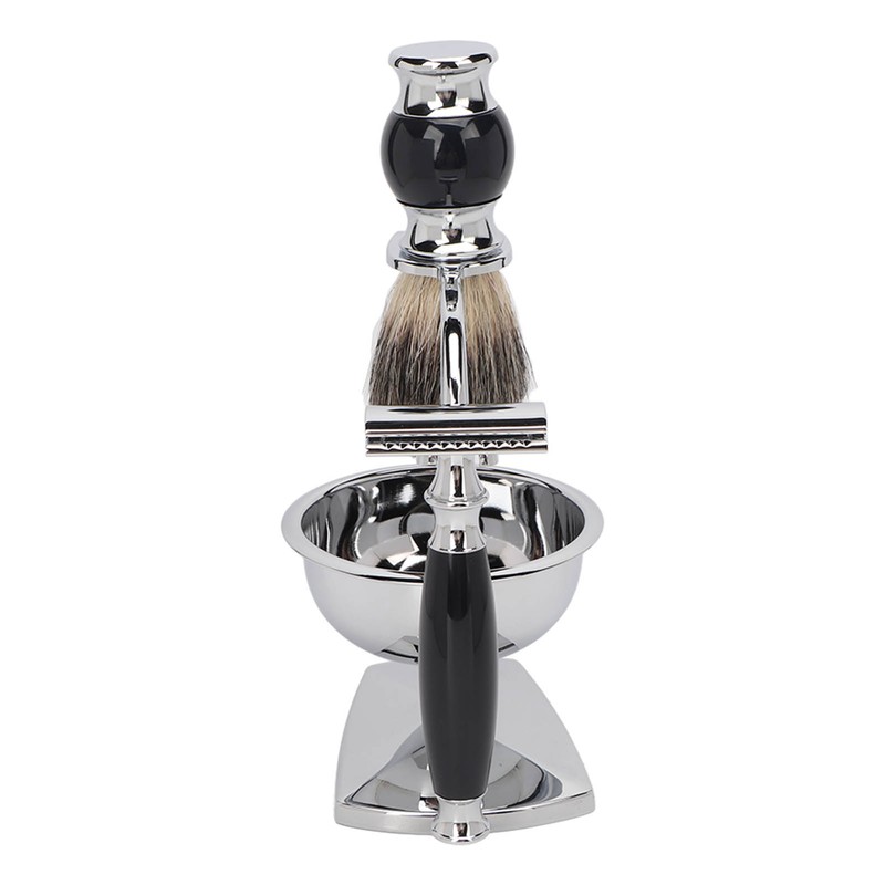 4 in 1 Soap Beard Brush Kits Brush Bowl Holder