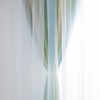 2pc Curtain Simple Gradient Hollow-out Star Pattern Double Layer Blackout
