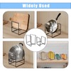 CEYAZYE 4 Pack Plate Holder Organizer for Cabinet Space Saver,