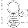 JMIMO Bus Driver Gifts Thank You School Bus Driver Keyring