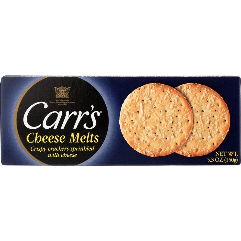 Carr's Crackers, Snack Crackers, Party Snacks, Cheese Melts, 5.3oz Box
