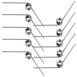 Ctyjia Pack of 10 Stainless Steel Torsion Springs, Mechanical Torsion Springs with 0.7 mm Wire Diameter, 6 Rounds, 120° V-Spring Torsion, Outer Diameter: 4.5 mm, for Repair Project