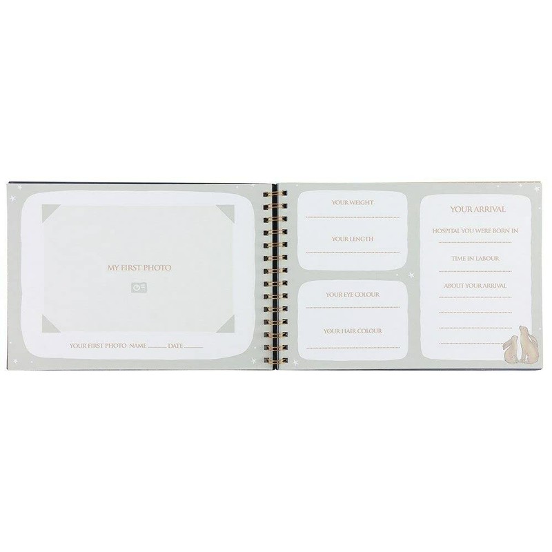 Unique Multicolor Baby Memory Book Milestones - 19cm x 28cm