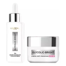 Kit Sérum y Crema Anti-manchas Glycolic Bright L'oréal