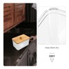 NOLITOY Sheet Laundry Sheet Holder with Lid Transparent Container for
