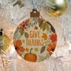 GRAPHICS & MORE Give Thanks Thanksgiving Pumpkins Wood Christmas Tree