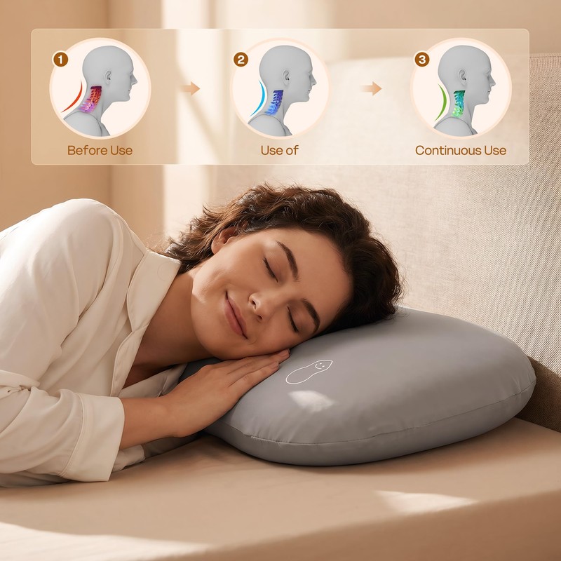 Vie Triomphe Kids Pillow, TPE Memory Foam, Ages 2-7, 12x20