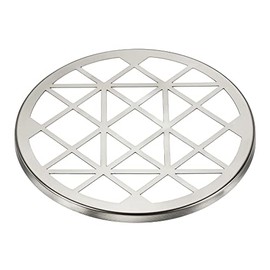 PATIKIL 3.9 Inch Flower Frog Lid, Metal Round Floral Vase Insert Arranger Grid Pattern for Arrangement Plant Fixation, Silver