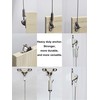 4 Sets Adjustable Hanging Wire Kit, Stainless Steel Multipurpose Suspension
