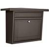 ARCHITECTURAL MAILBOXES 2427RZ-10 Frank Lloyd Wright Collection Wallmount Mailbox, Medium,
