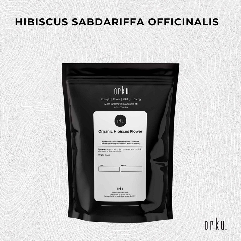 50g Organic Hibiscus Rosella Flower Crushed - Dried Herbal Tea