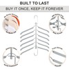 TOPIA HANGER Clothes Hanger Space Saving, 6 Tier Shirt Coat
