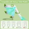 Foldable Toilet Training Potty Seat，Waterproof PU Seat Toddler Toilet Seat