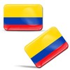 Skino Eu® 2 x 3D Stickers Colombia Flag F 187
