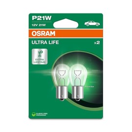 OSRAM ULTRA LIFE, P21W, Double Blister, (2 lamps), white