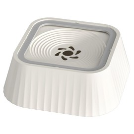 Hwtcjx Water Bowl for Dogs, Leak-Proof Drinking Bowl, Dog Feeding Bowl On the Go, 1.3 L Anti-Spill Dog Bowl Travel for Pets, Indoor, Outdoor, Car (Milky White)