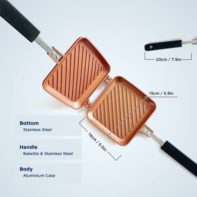 Toasted Sandwich Maker - Panini Press or Grilled Cheese Maker