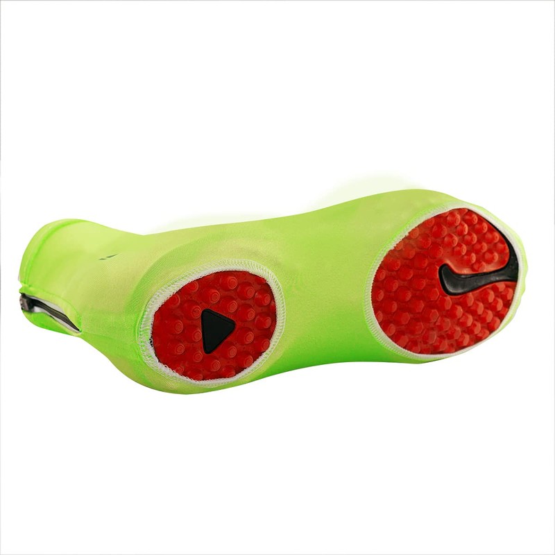 CYCEARTH Men's Cycling Shoe Covers Bicycle Overshoes, Green, Large