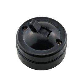 ZZHXSM Retro Single Control Switch, Old-Fashioned Wall Light Button Switch Mounted on Antique Round Surface for Home Office Hotel