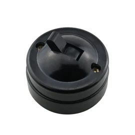 ZZHXSM Retro Single Control Switch, Old-Fashioned Wall Light Button Switch Mounted on Antique Round Surface for Home Office Hotel