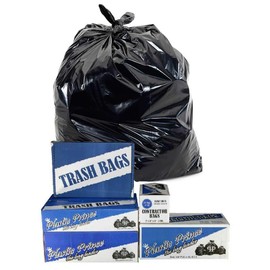PLASTIC PRINCE 40" x 46" HD Black Trash Bags, 250/Case