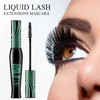 3pcs(Green) False Lash Effect Mascara Set,Primer Waterproof Mascara,Tubing Mas/cara,Volume Effect