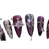 PN-032 Press-On Nails Lacquered Pack of 10 Reusable Artificial Premium