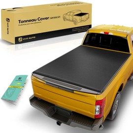 YHTAUTO Soft Roll Up 5.8 Ft (69.3") Truck Bed Tonneau Cover Fits 2014-2018 Chevy Silverado 1500 & GMC Sierra 1500, 2019 LD/Limited, w/Auto Locking Function Truck Bed Cover All Weather Waterproof