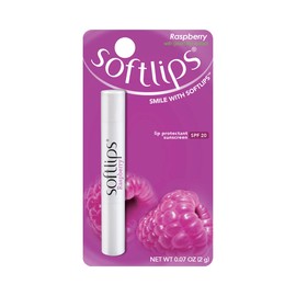 Mentholatum Soft Lips Raspberry Lip Balm 2g, 2 packs / 멘소래담 소프트립스 라즈베리 립밤 2g, 2개