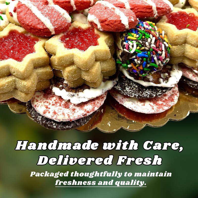 Best Cookies - 3 lb. Gourmet Christmas Cookies Platter with