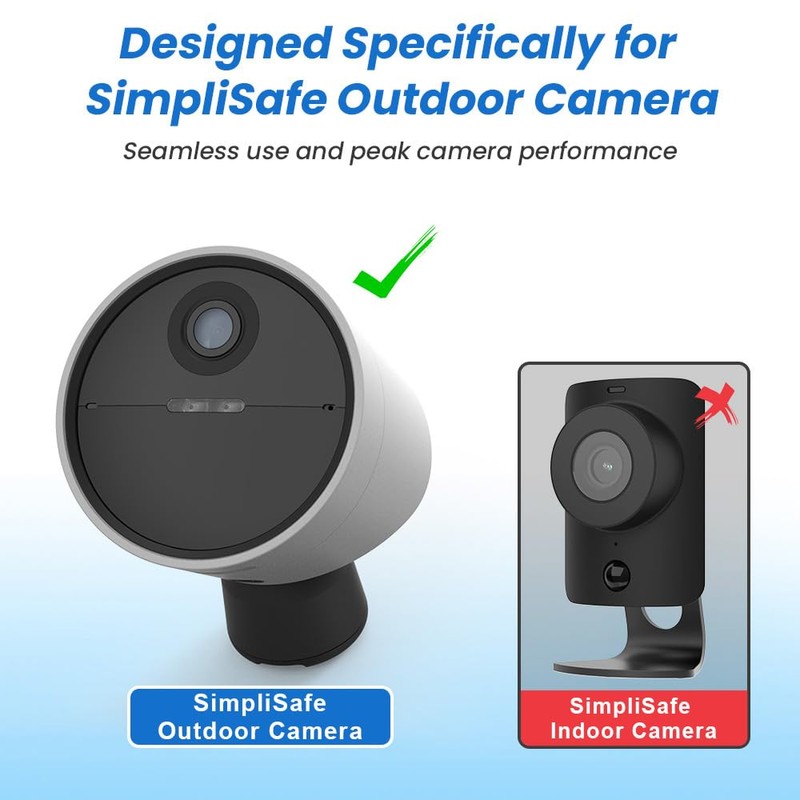 Xwartre 25ft Weatherproof Cable for SimpliSafe Outdoor Camera, with 5V/2A