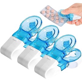 Portable Pill Taker 2025 New Pill Popper Tool, Pill Extractor Tool Blister Pack Opener Popper Assistance Tool, Pill Popper Household Gadgets for The Elderly, Disabled, Arthritis Hands (3)