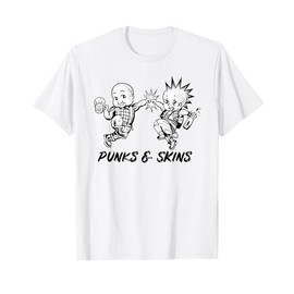 Punks and Skins United Crust Punk Clothing Trojan Skinhead T-Shirt