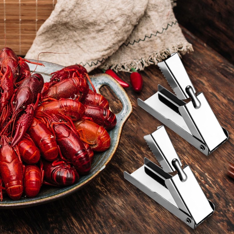 Lyreh 4pcs Crayfish Peeler Tool, Stainless Steel Crawfish Sheller Device