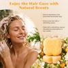 AOPEIBOTO Turmeric Hair Shampoo Soap, Ginger Hair Regrowth Shampoo Bar